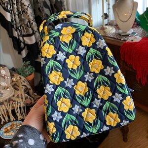 Vera Bradley cotton Lunch bag NEW NWOT QVC daffodils